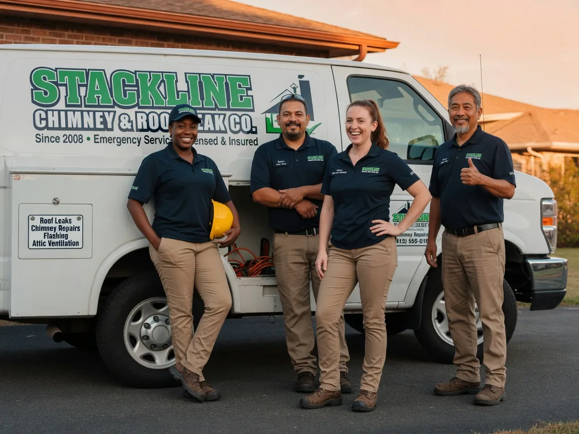 Chimney flashing repair company in Stafford, TX